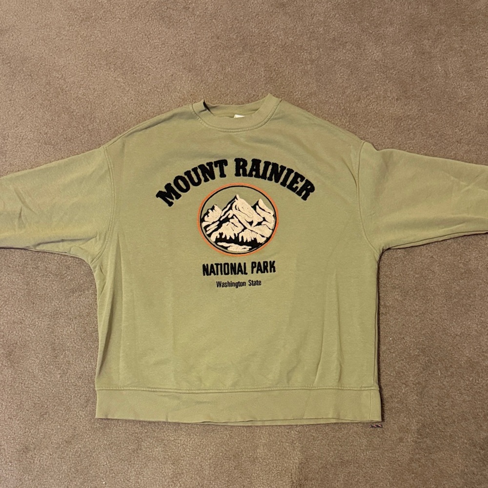 H&M Olive Green Crewneck Sweater